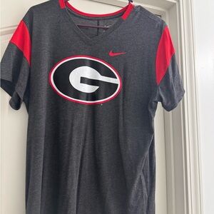 Nike Gray and Red T-Shirt